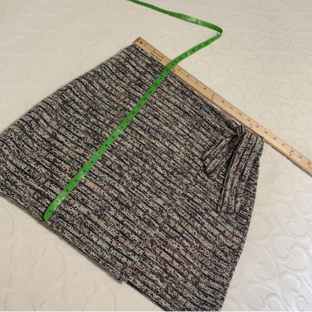 Loft Above the Knee Textured Multicolored Pull-on Skirt Women Size S - Picture 5 of 7